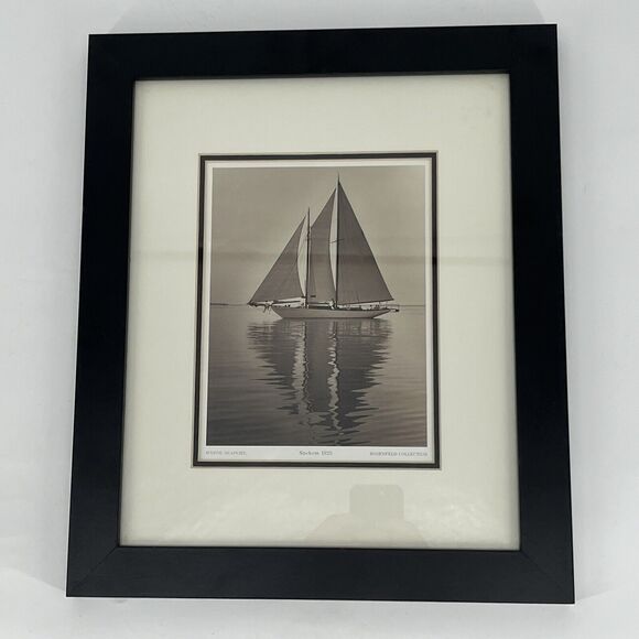 Mystic Seaport Framed Photograph VIntage Rosenfeld Collection Sachem 1925 - Picture 1 of 10